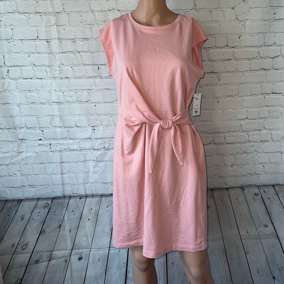 Nine West Dresses & Skirts - BRAND NWT Nine West Light Pink Sleeveless Bow Tied Dress size S